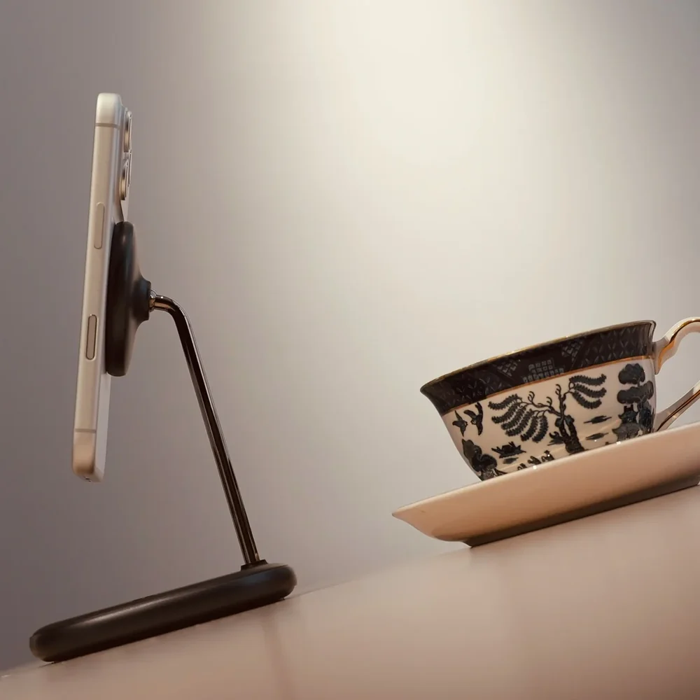 Support téléphone de bureau pliable — vue 3